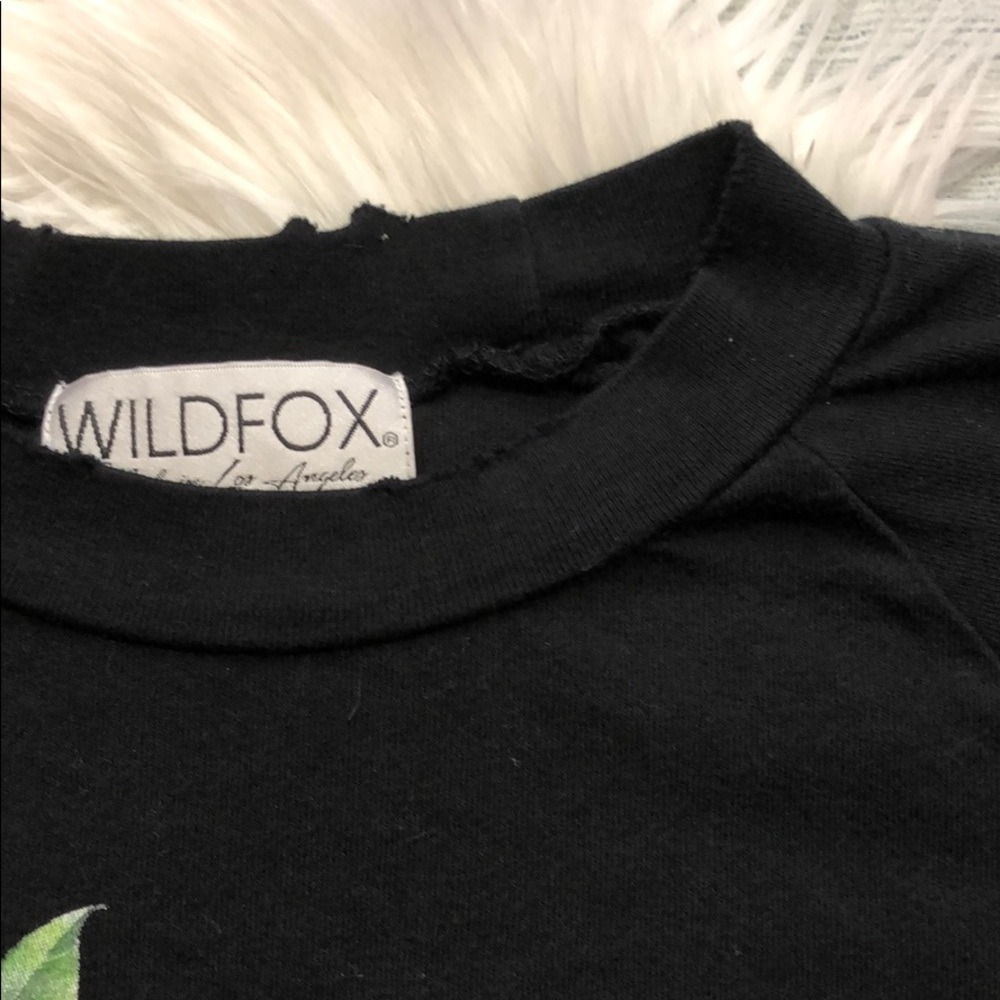Wildfox Rose Heart Distressed Graphic Pullover - Picture 6 of 8